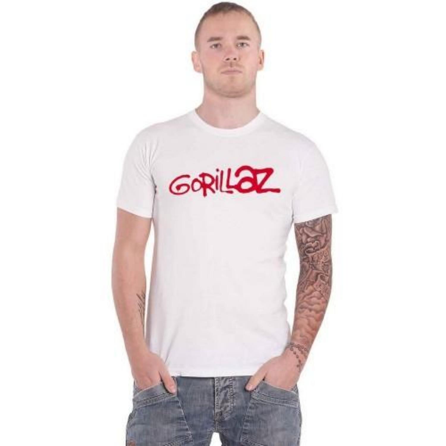 Gorillaz Unisex Adult Logo Cotton T-Shirt S разноцветный