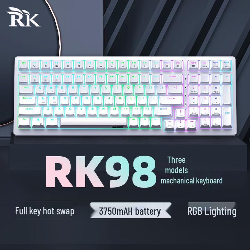 RK98 98-Key Hot-Swappable RGB Mechanical Keyboard