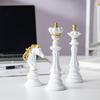 2026 Trending Chess Decor Set,King Queen Knight Chess Piece Decor Sculpture Ornament Collectible Figurine for Home House Office