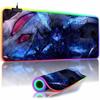 RGB Backlit Anime Solo Leveling Mouse Pad Cute Anime Grils Lager Gamer Accessories Overwatched Mouse Mat Non-Slip Keyboard Mat
