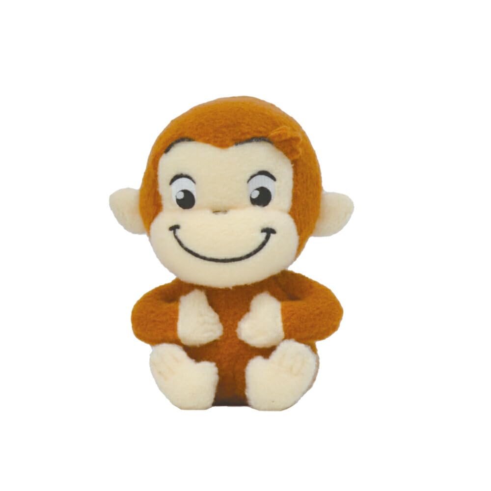 Curious George TOY STYLE Wool-Like Plush Toy, 18cm Mini Size, Office Decor, 11874