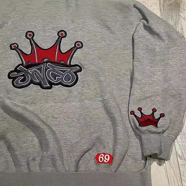 Unisex Harajuku Stickerei Hoodie Y2K Retro Oversize Lose Hoodie Männer Frauen Hip Hop Casual Vintage Punk Sweatshirt