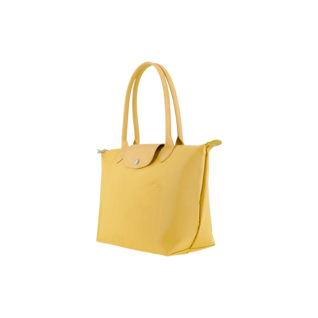 LONGCHAMP Le Pliage Green Polyamide Dumpling Bag Handbag, Shoulder Bag Medium Women's Wheat Yellow L2605919A81