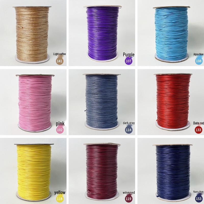 Korean Round Waxed Thread for DIY Jewelry: Bracelet & Necklace Braiding Cord