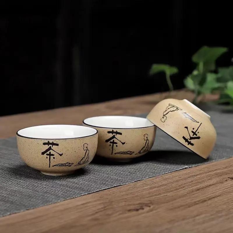Zestaw filiżanek do herbaty Kung Fu Zestaw do herbaty z grubej ceramiki Filiżanka do herbaty Celadon Czajnik Yixing Filiżanki i kubki ceramiczne Naczynia do herbaty Czajniki Gaiwan Samowar