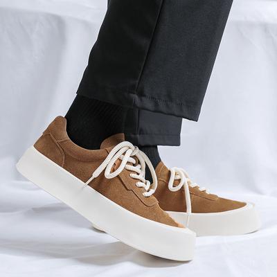 Genuine Leather Men's Board Shoes Trendy Minimalist Versatile Style Leisure Outdoor Party Walking Office Youth Quality Shoes