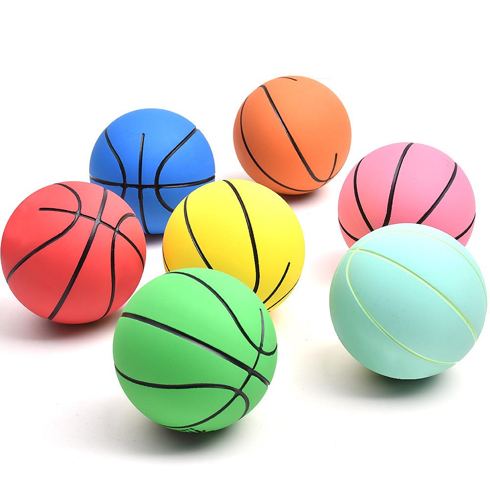 Mini Basketball 60mm Rubber Ultra-High Elasticity Basketball Decompression Hollow Elastic Ball Children's Toy Boys' Holiday Gift