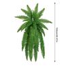 Artificial Boston Fern Fake Plastic Plants Greenery Decorations 18 Branches Faux Ferns For Outdoor Garden Decor Waterproof