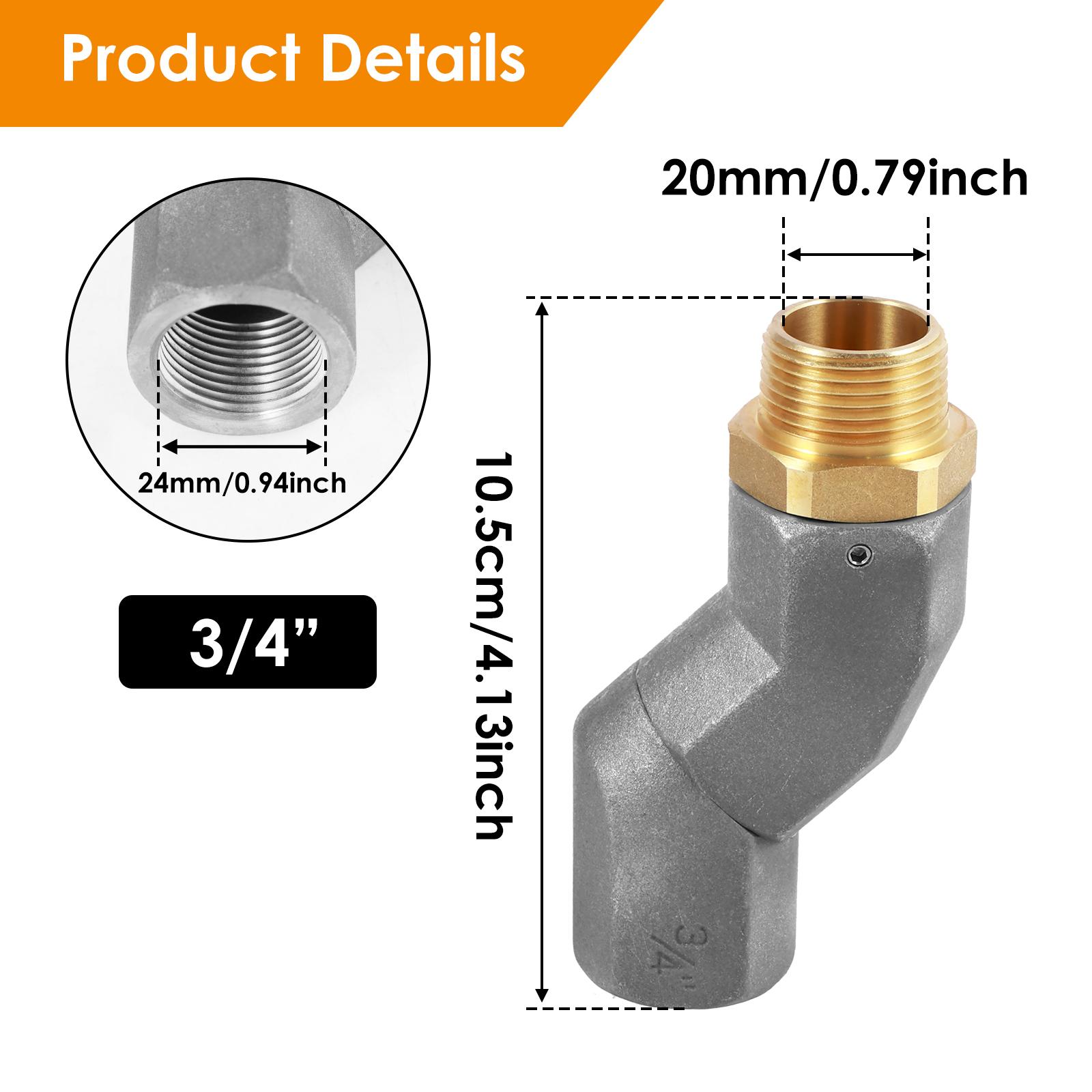 

Шарнир для топливного шланга 3/4 дюйма NPT 360 вращающийся шарнир для топливного шланга для перекачки Топливный шарнир из цинкового сплава Не подверженная ржавчине топливная
