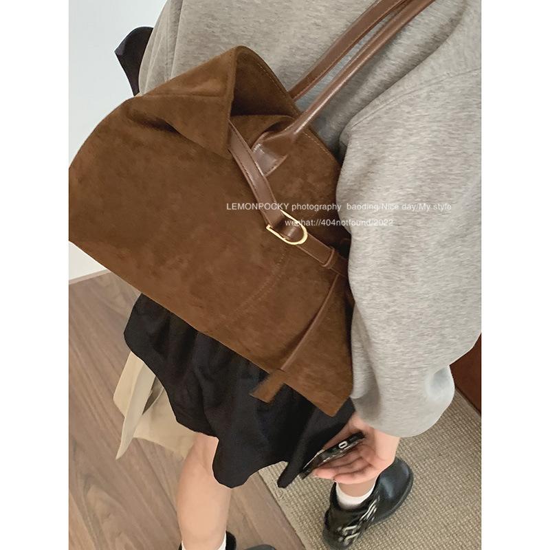Underarm Bag, Retro Hand-held Tote Bag, Large-capacity Commuter Single-shoulder Bag