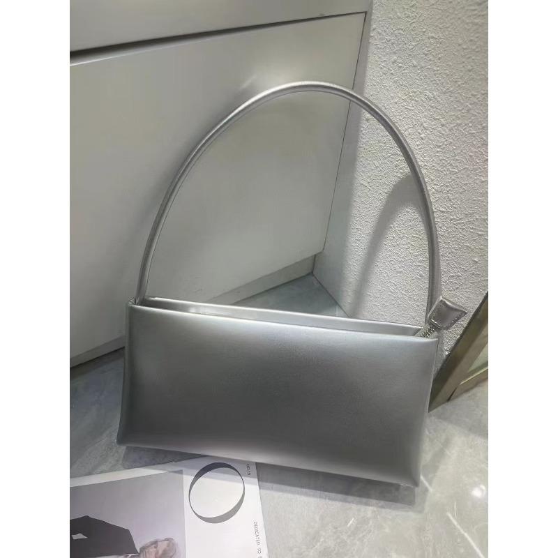 Red Baguette Leather Underarm Bag Female Niche Design High-grade One-shoulder Crossbody Bag Small Square