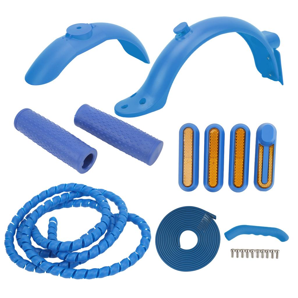 For Xiaomi Electric Scooter Accessories Includes Rear Front Mudguard Side Cover Handbrake Silicone