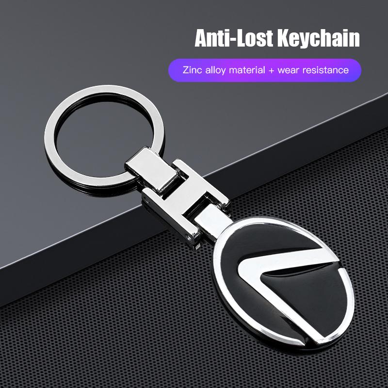 Zinc Alloy Key Ring Keychain Car Logo Accessories For Lexus F SPORT GS GX IS LS LX CT LC RC LBX NX RX 350h 450h ES UX 300e GX460 FP2