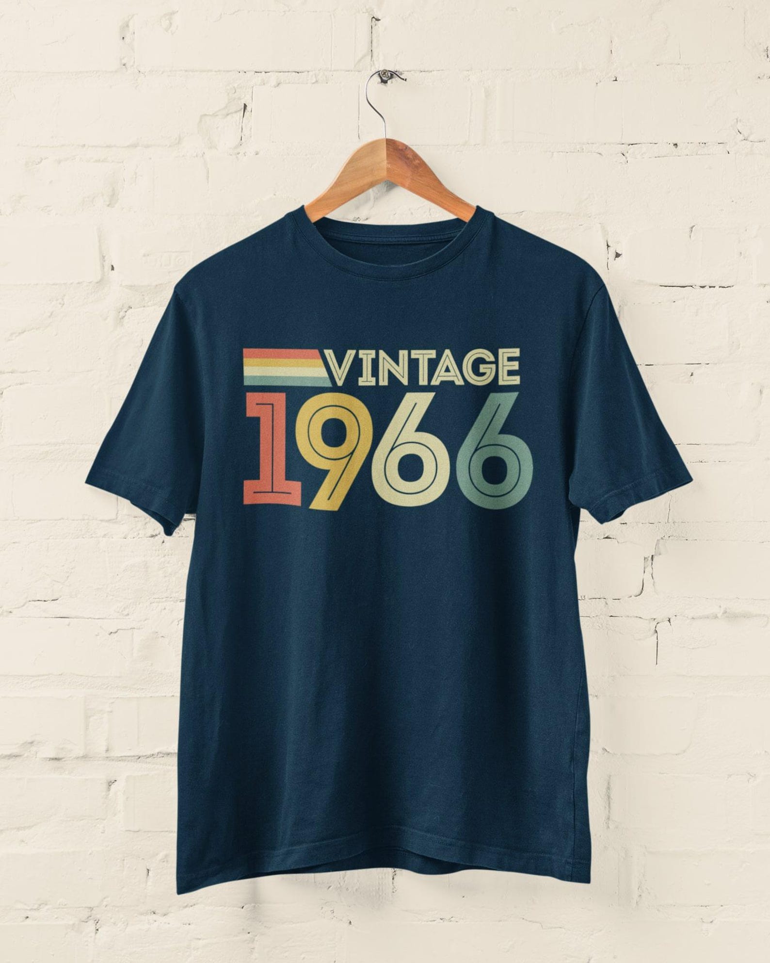Vintage 1966 60th Birthday T Shirt 2026 retro style 60th gifts BY105 2XL