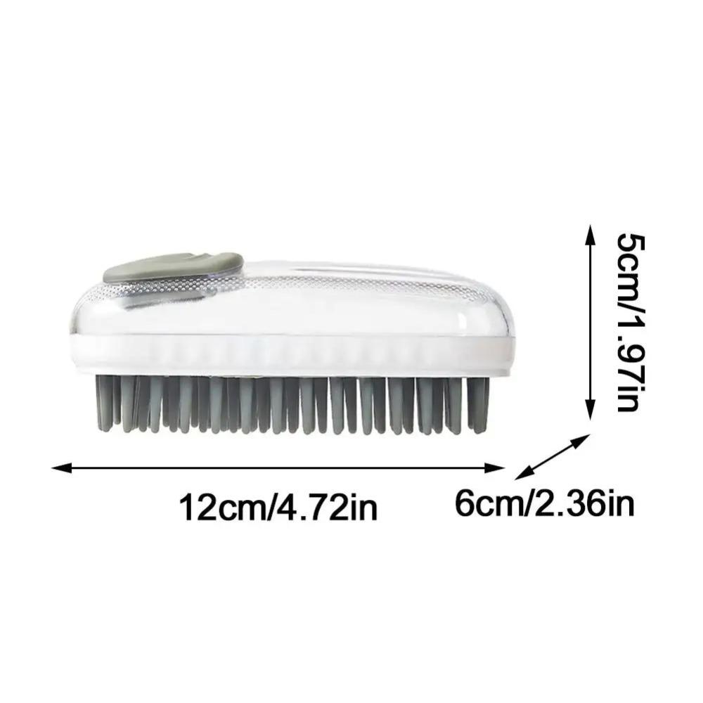 Hair Removal Pet Bath Brush Refillable Shower Gel Cat Grooming Comb  Puppy Cats Shower
