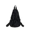 New Fashion Old Denim Backpack Women's Personality Bucket Bag Messenger Bag Trendy Casual Retro Backpack