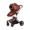360° Rotating Baby Stroller: High View, Reclines, Foldable, Shock-Absorbing Eggshell Design