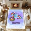 Little Pony (9) Customize your name rug, office chair cushion, home bedroom living room gift.