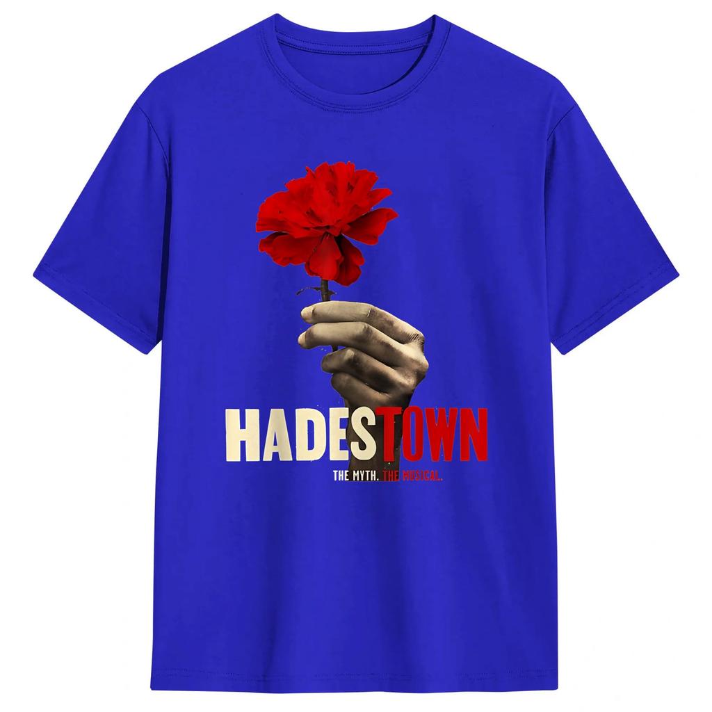 Hadestown Musical TShirts for Unisex Casual Pure Cotton Tee Shirt Crew Neck Short Sleeve T Shirt Printing Tops