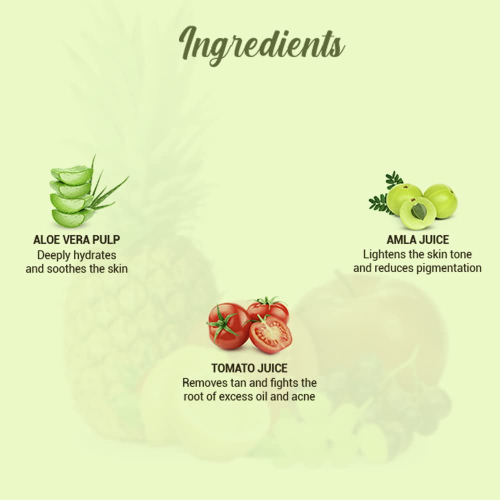 Biotique Fruit Brightening Face Wash 200ml | Natural Botanical Extracts | Pineapple & Lemon | Organic Ayurvedic Gel For Glowing Skin
