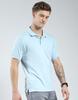 Monte Carlo Mens Solid Collar Neck Tshirt