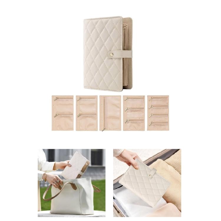 Transparenter Schmuckhalter mit klaren Seiten Ticketaufbewahrungsbuch für Reisen Ohrringe Halsketten Ringe Organizer Alben