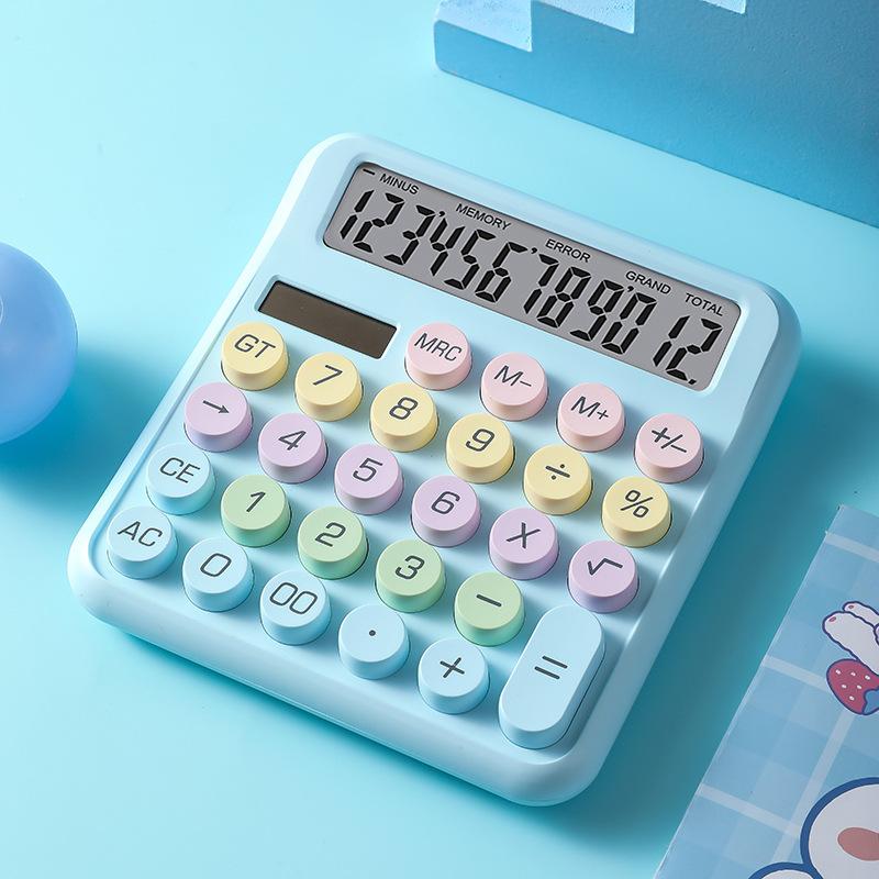 Dopamine Candy Colored Desktop Calculator, High Beauty, Office, School, Student Stationery, Cute, Kawaii