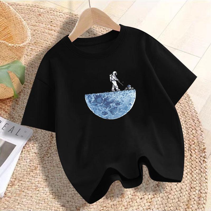 Summer Spring Kids I Hate Morning Cat Printed T Shirts Kids Children's T-shirt Boys Girls Casual Top Tee