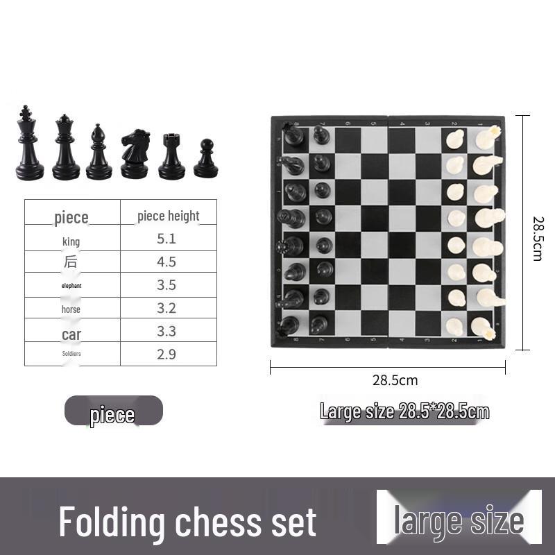 Brangdy Magnetic Foldable International Chess Set