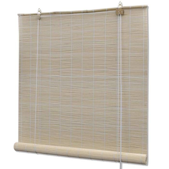 VidaXL Stores à rouleau Bambou naturel 4 pcs 120 x 160 cm