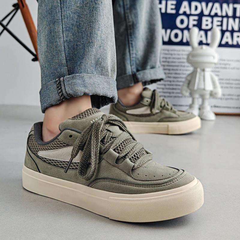 Euro Men Canvas Casual Shoes Street Cool Flat Skate Shoes Young Man Fashion Sneakers