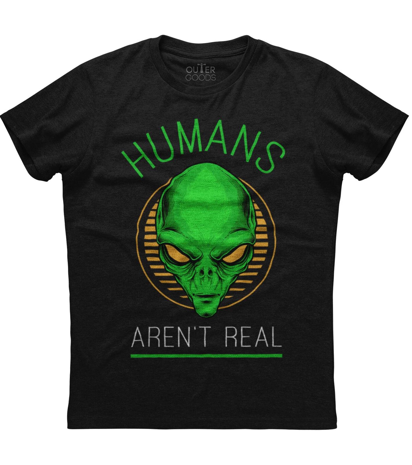 Humans Aren t Real Horror Unisex Black T-Shirt XL