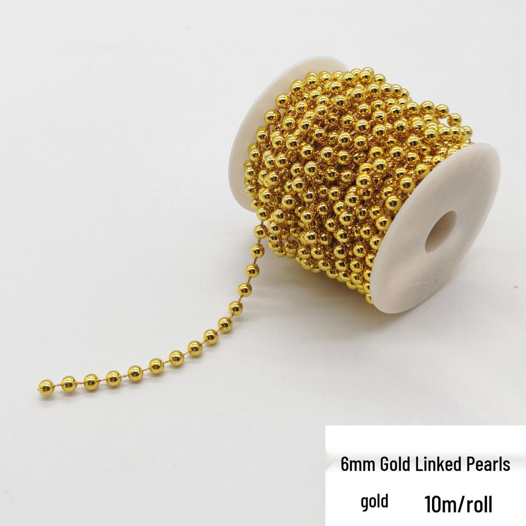 Double-Line Pearl Sunflower Snowflake Beads DIY Decoration