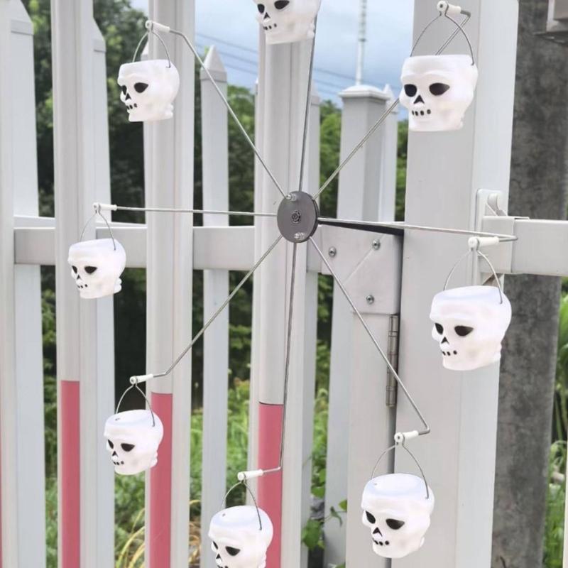 Ferris Wheel Style Bird Feeder with Rotating Feature Perfect for Backyard Bird Watching and Garden Decors