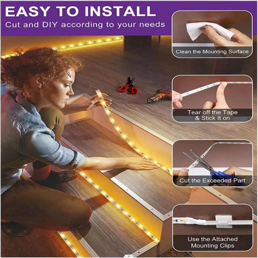 Touch Dimmerable DC 5V USB Led Strip White/Warm White/Blue 50CM 1M 2M 4M 5M Home Decor TV Backlight Flexible Ribbon Tape