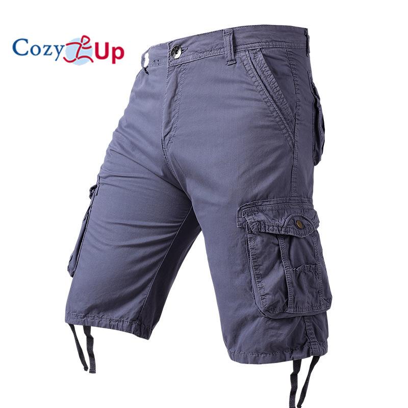 Cozy Up Cargo Shorts for menn Camo Cargo Shorts Avslappet passform Utendørs Cargo Shorts med flere lommer Bomull