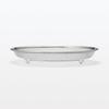 MUJI Stainless Steel Flat Diameter x Height cm 12828907 Colander, Large, Approx. 22.5 3.5