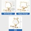 Wooden Parrots Mirror Toy Rod Shape Parrots Platform New Parrot Standing Perch  Cage Accessories