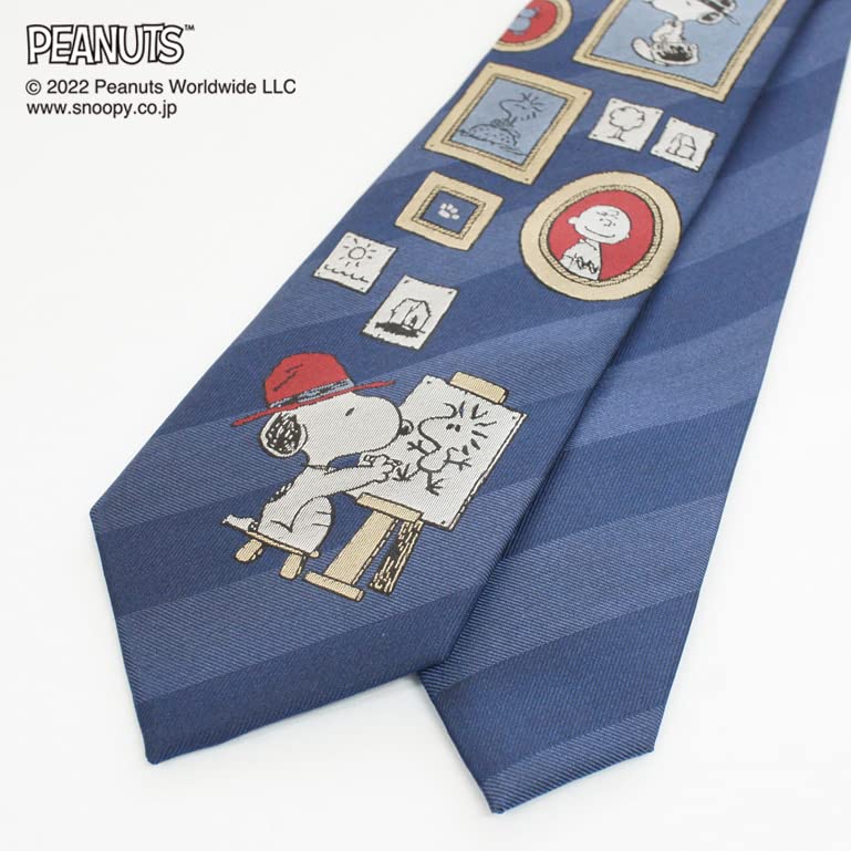 Snoopy Necktie PN912818 Blue SNOOPY Business Brand Necktie Gift [Peanuts]