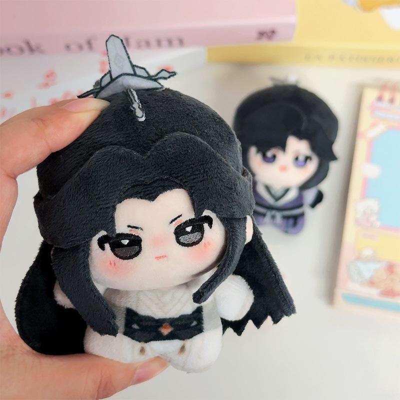 10cm Kawaii Der Husky und seine weiße Katze Shin Plüschpuppen Schlüsselanhänger Mini Weiche Plüschtiere Tasche Anhängerpuppen Schlüsselanhänger Geburtstagsgeschenk 10cm