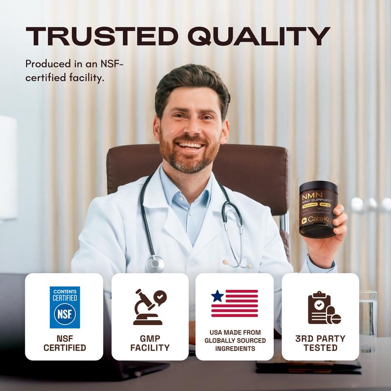 Cata-Kor NMN Supplement-1000 mg,Supports Cellular Energy & NAD+ Levels - Vitamin Dietary Supplement Healthcare