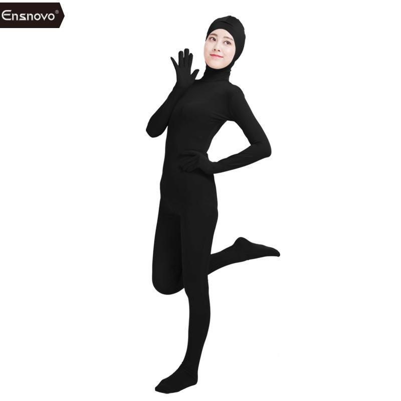 Mono de lycra de cuerpo entero con cara abierta para cosplay de actuación en escenario de anime