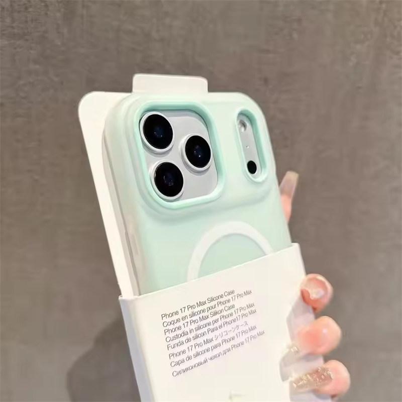 Funda Magnética 2 en 1 Color Caramelo de Lujo Para iPhone 17 Air 16 15 14 13 12 11 Pro Max Plus Para Magsafe Carga Inalámbrica Cubierta Mate