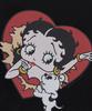 CNVS Betty Boop Heart Bust Oversized Short Sleeve T-Shirt_Black