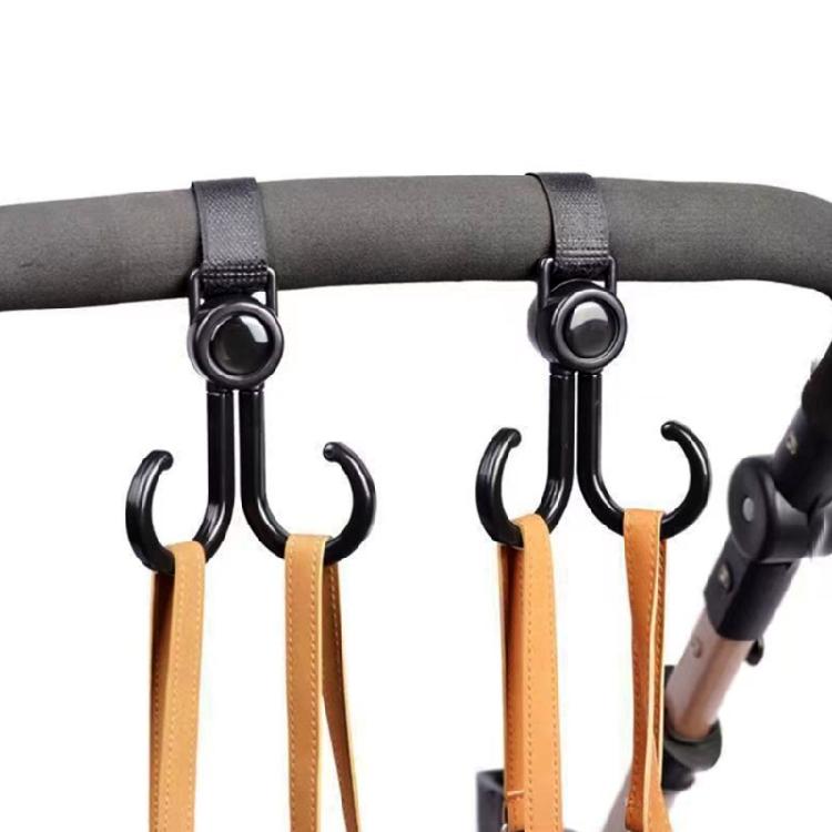 Practical Hook With Adjustable Strap For Including Scooters And Strollers Reliable Plastic Construction Hanger