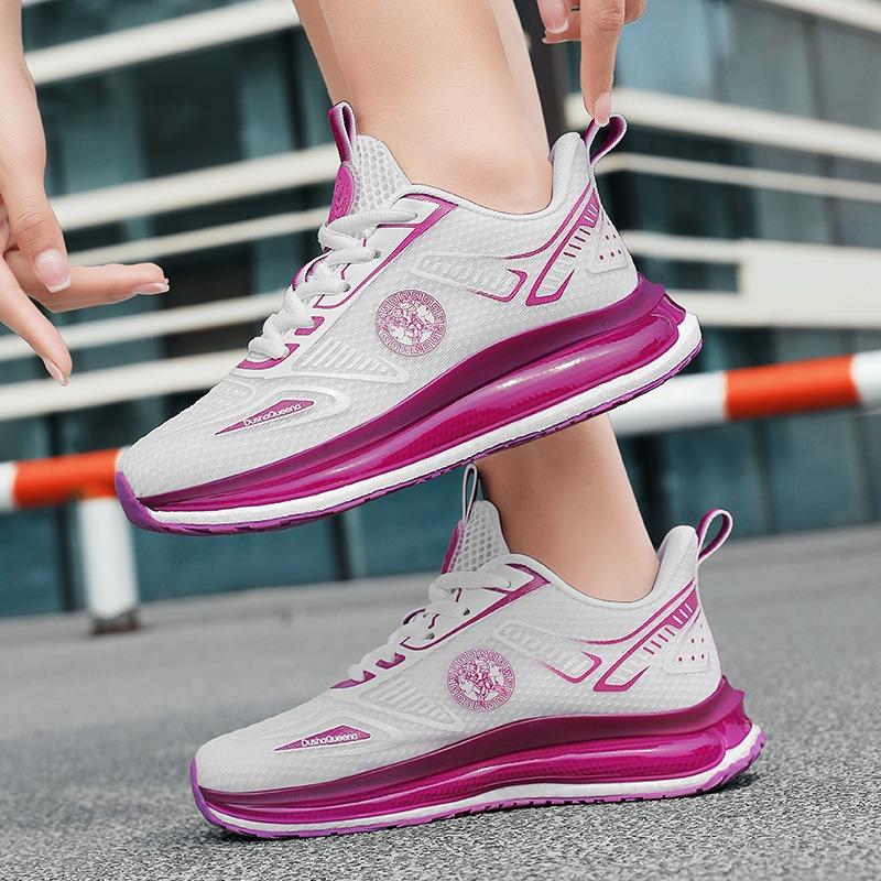 

Breathable Mesh Running Shoes Cushioning Sole Fashion Sports Sneakers Non-slip Athletic Shoes 45 фіолетовий