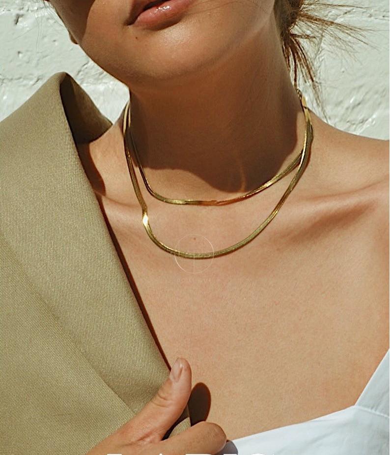 Minimalist Rope Chain Stainless Steel Choker Necklaces for Women 1-5MM Gold Color Metal Daily Wear Statement Collar Jewelry