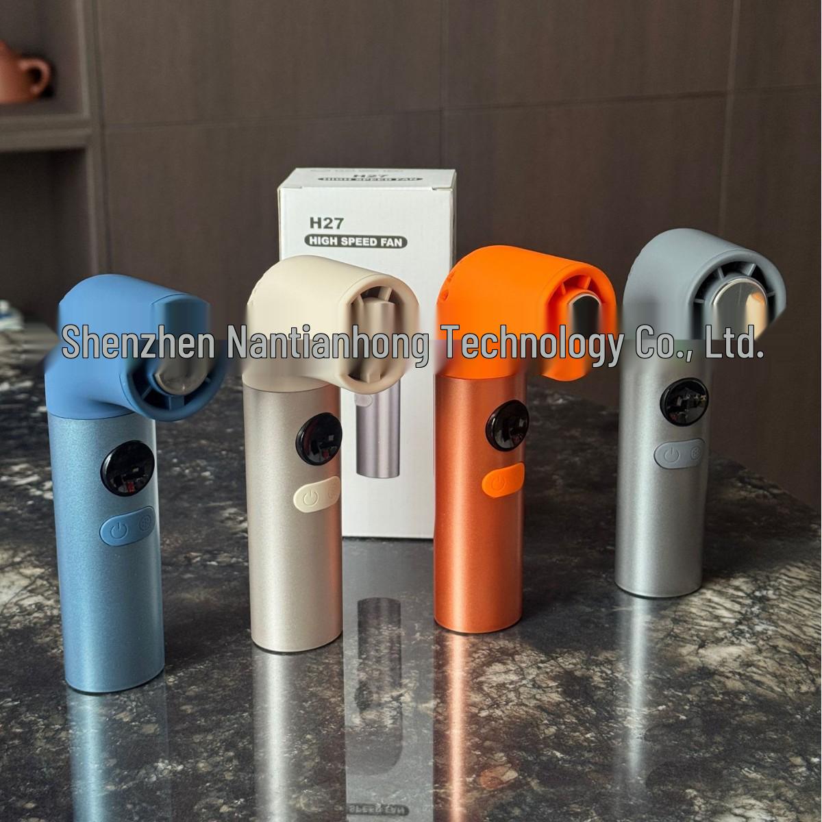 26-Year Outdoor Superconducting Cooling Bent Pipe Handheld Portable Ultra-High-Speed Fan H27 68x43x153mm