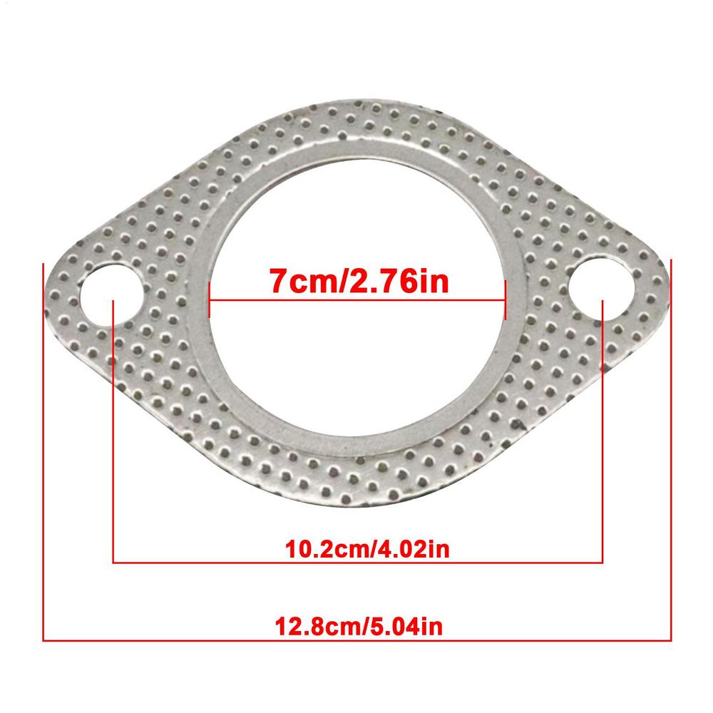 1PC High Temperature Car Exhaust Flange Auto Exhaust Gasket Replacement Sealing Pad Reinforced Car Accessories Muffler Gasket