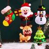 Babbo Natale Natale Fascette Non Tessute Calza di Natale Giocattolo di Natale Ciondolo di Natale Fai da Te Festa